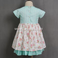 hand embroidered floral check children's boutique clothing